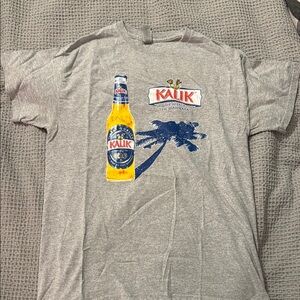 Kali Gray and Blue Short Sleeve Tee with Graphic Design